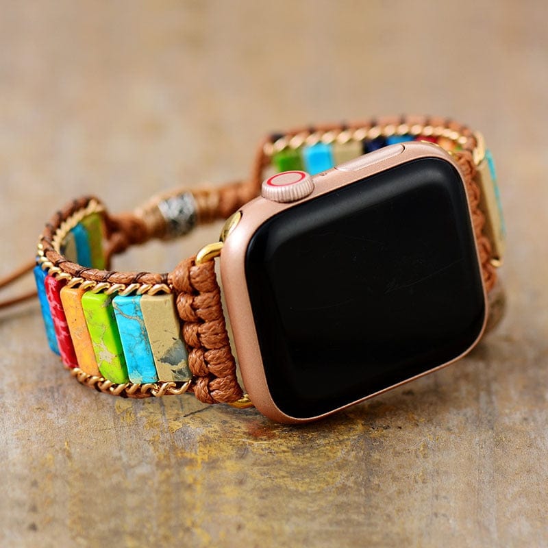 Chakra Apple Watch Strap - Elirion-Gold-Nora Luxe