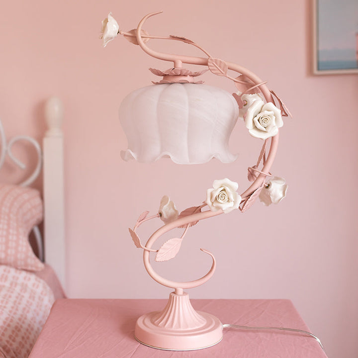 Charming Rose Lighting Lamp - Rosa-Pink-Nora Luxe
