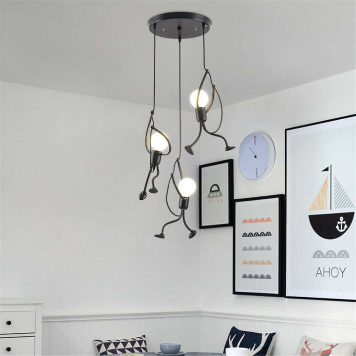 Cheerful Pop Wall Lamp - RetroGlow-3 Lamps in a Circle-Nora Luxe