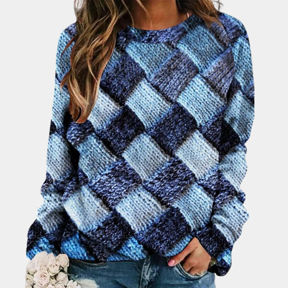 Cheerful Sweater for Women - Nova-Blue-XS-Nora Luxe