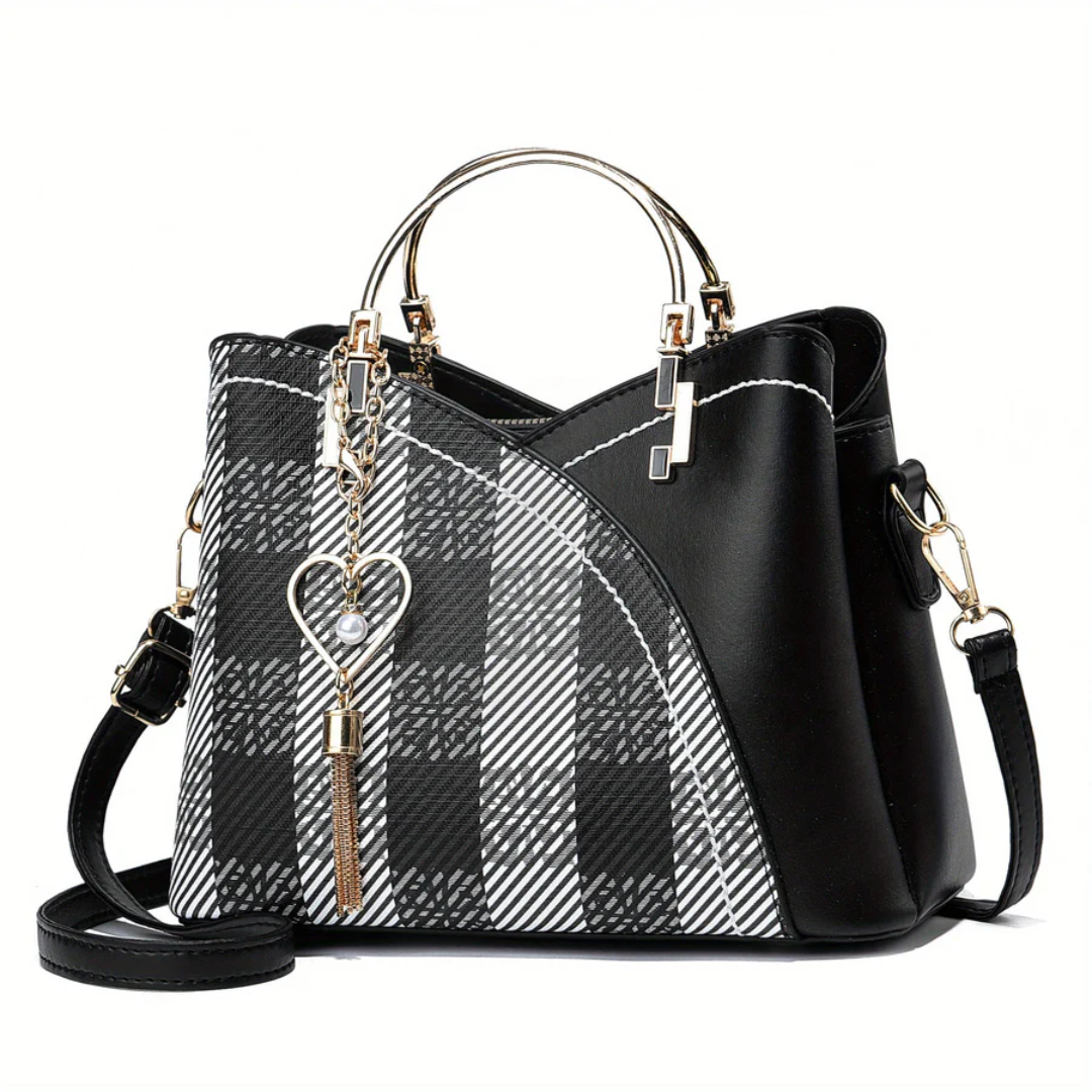 Chic Ladies Handbag - LuxeGrace-Black-2-Nora Luxe