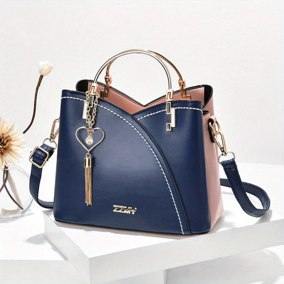 Chic Ladies Handbag - LuxeGrace-Deep Blue-Nora Luxe