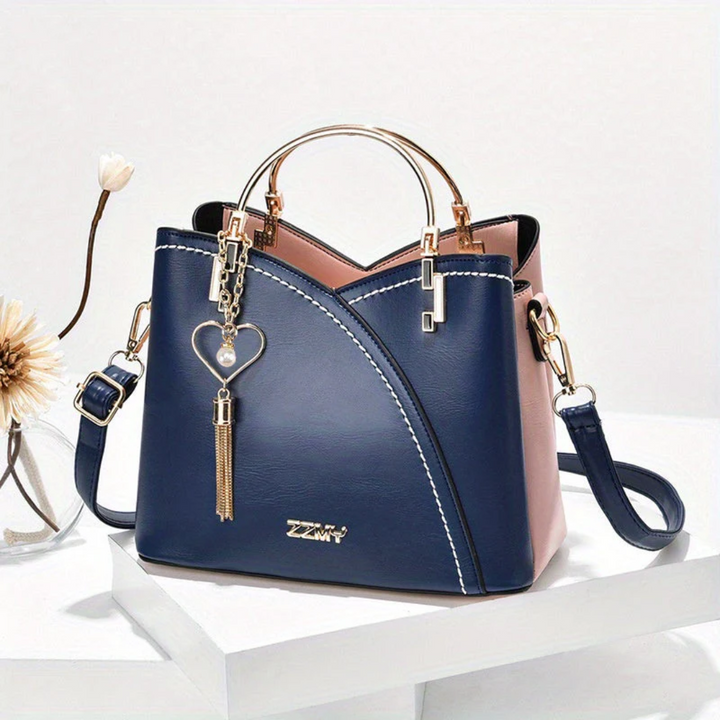 Chic Ladies Handbag - LuxeGrace-Deep Blue-Nora Luxe