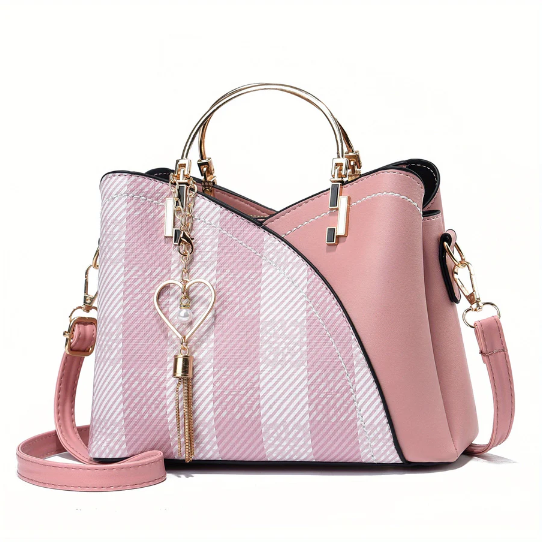 Chic Ladies Handbag - LuxeGrace-Pink-2-Nora Luxe