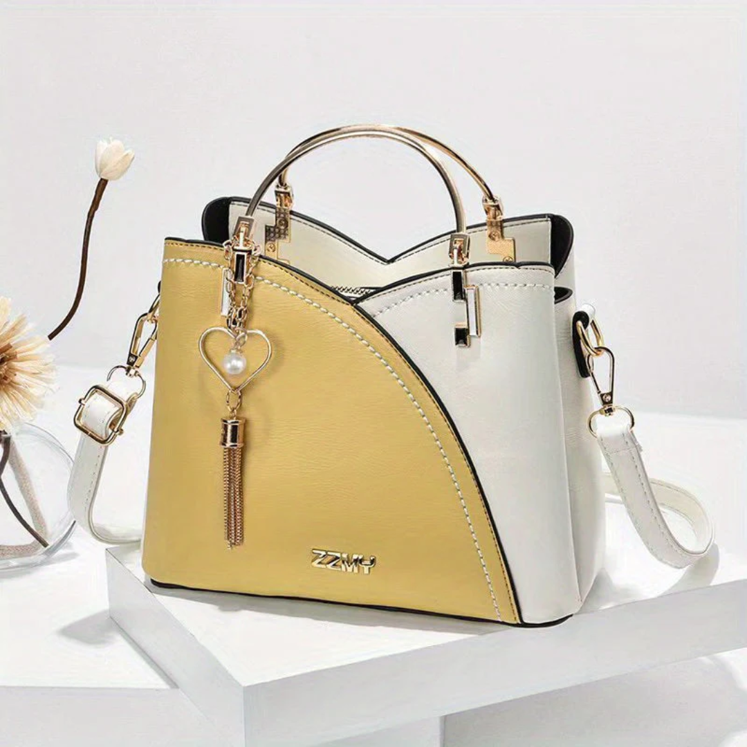 Chic Ladies Handbag - LuxeGrace-Yellow-Nora Luxe