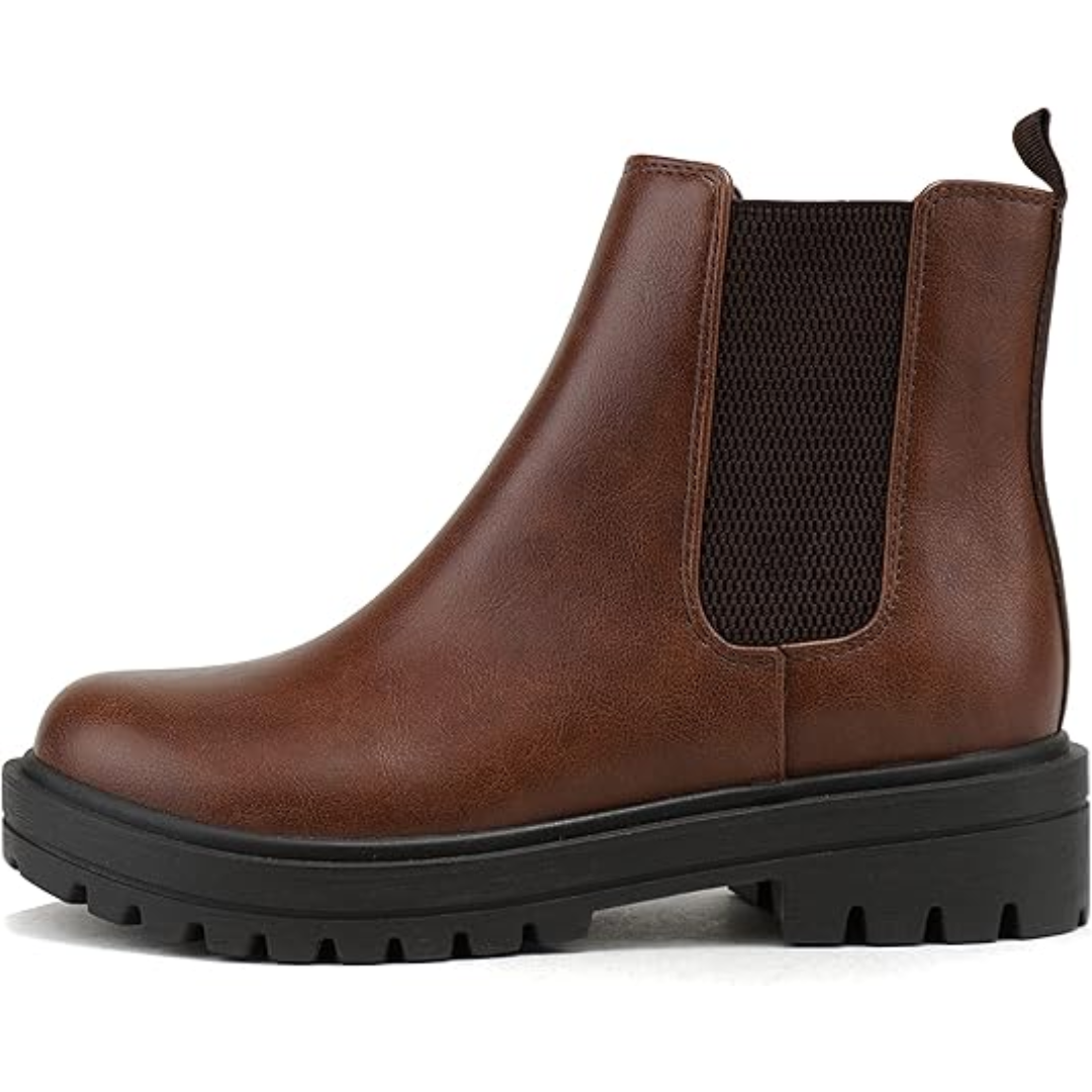 Chic Low Heel Chelsea Ankle Boots - Kailey-Cognac/Brown-2.5-Nora Luxe