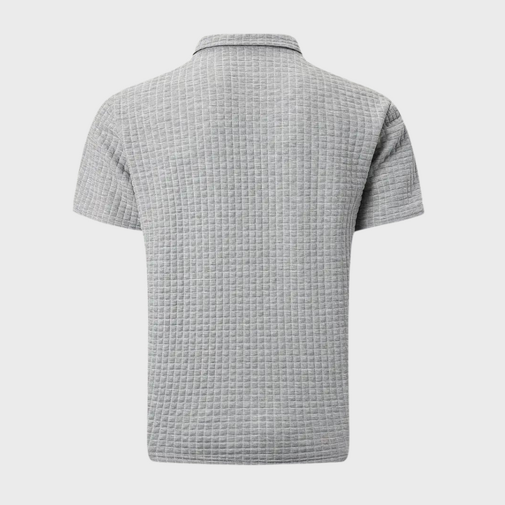 Chic Men's Polo Shirt - Classic Elegance-Black-S-Nora Luxe