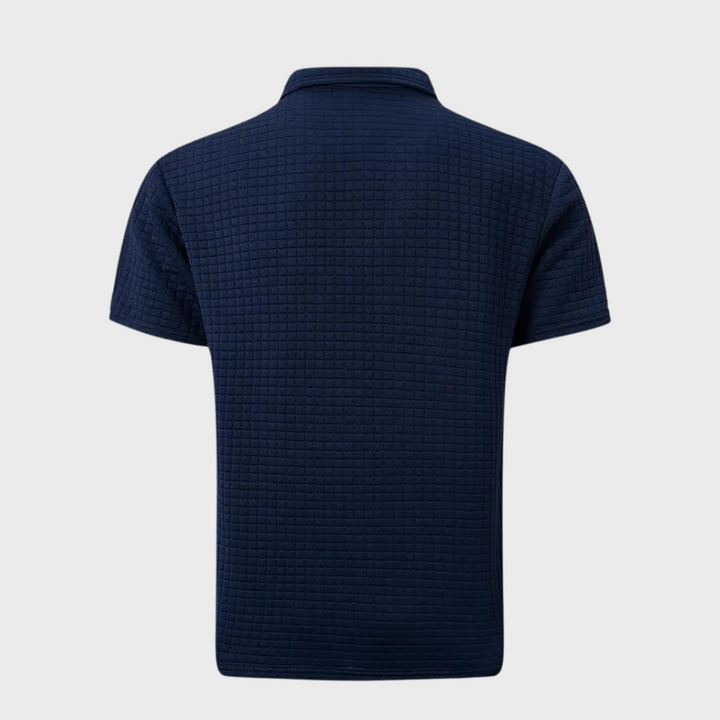 Chic Men's Polo Shirt - Classic Elegance-Black-S-Nora Luxe