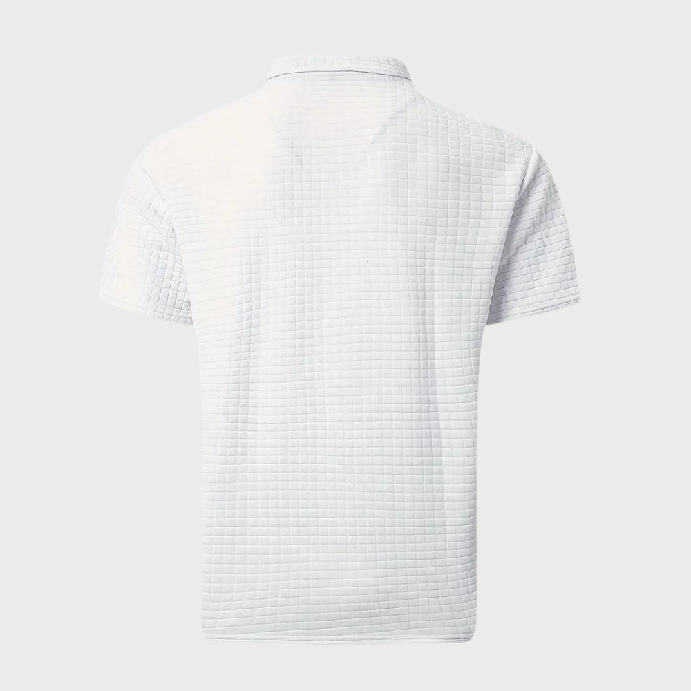 Chic Men's Polo Shirt - Classic Elegance-Black-S-Nora Luxe