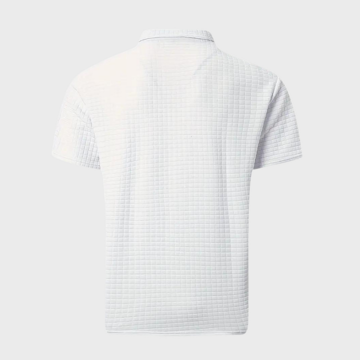 Chic Men's Polo Shirt - Classic Elegance-Black-S-Nora Luxe