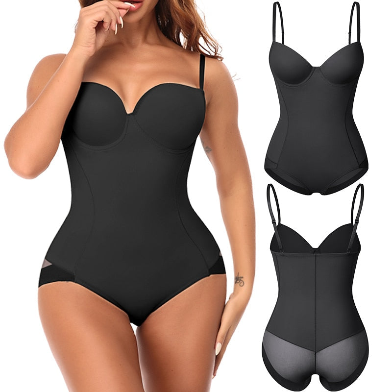 Chic Slimming Shapewear Bodysuit - Élise-Black-S-The Livary