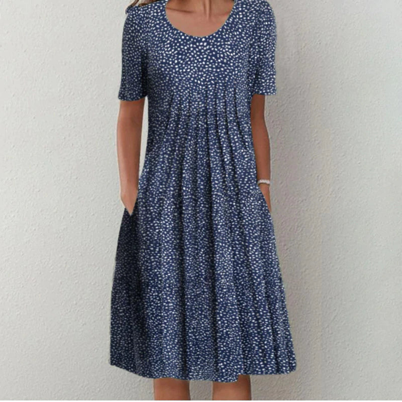 Chic Summer Dress - Luna-Blue-S-Nora Luxe