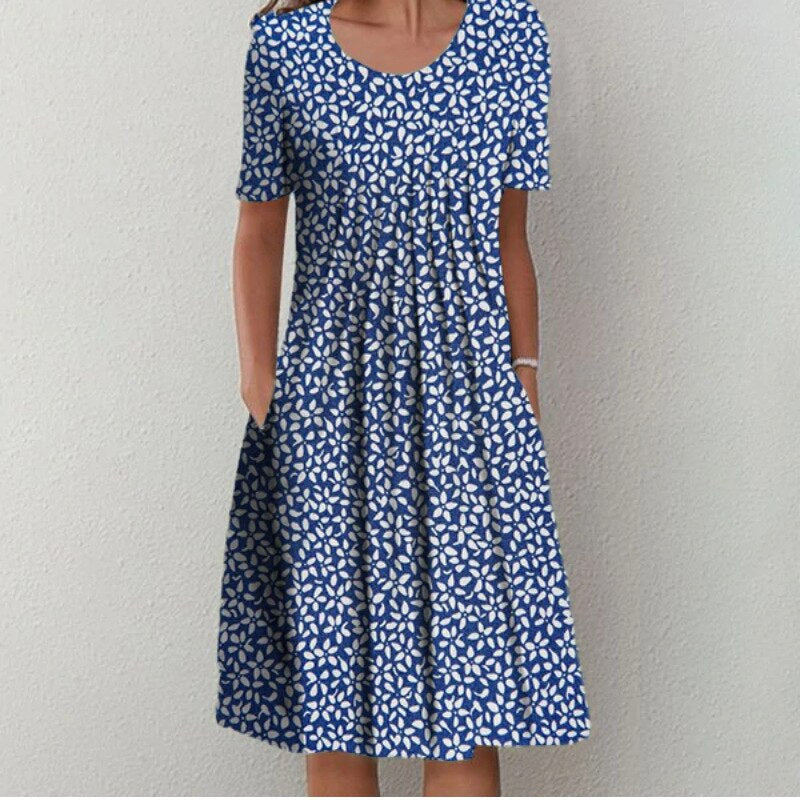 Chic Summer Dress - Luna-Light blue-S-Nora Luxe