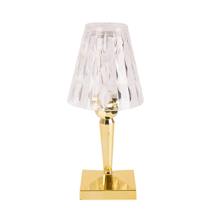 Chic Table Lamp with Crystal Design - CrystalLuxe-Gold-Nora Luxe