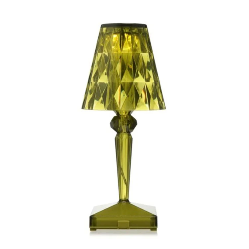 Chic Table Lamp with Crystal Design - CrystalLuxe-Green-Nora Luxe