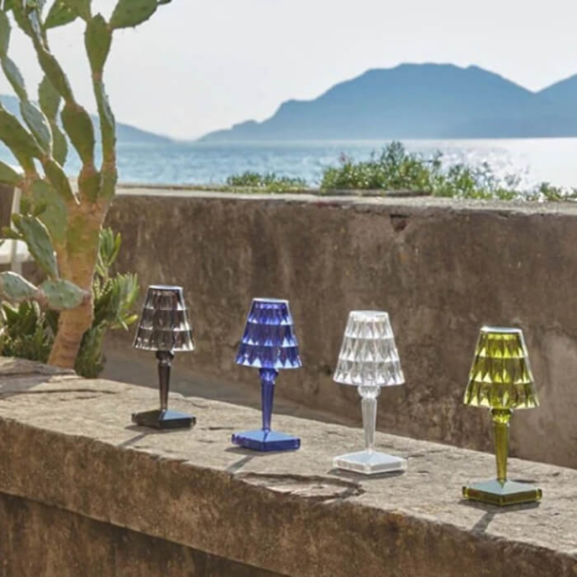 Chic Table Lamp with Crystal Design - CrystalLuxe-Transparent-Nora Luxe
