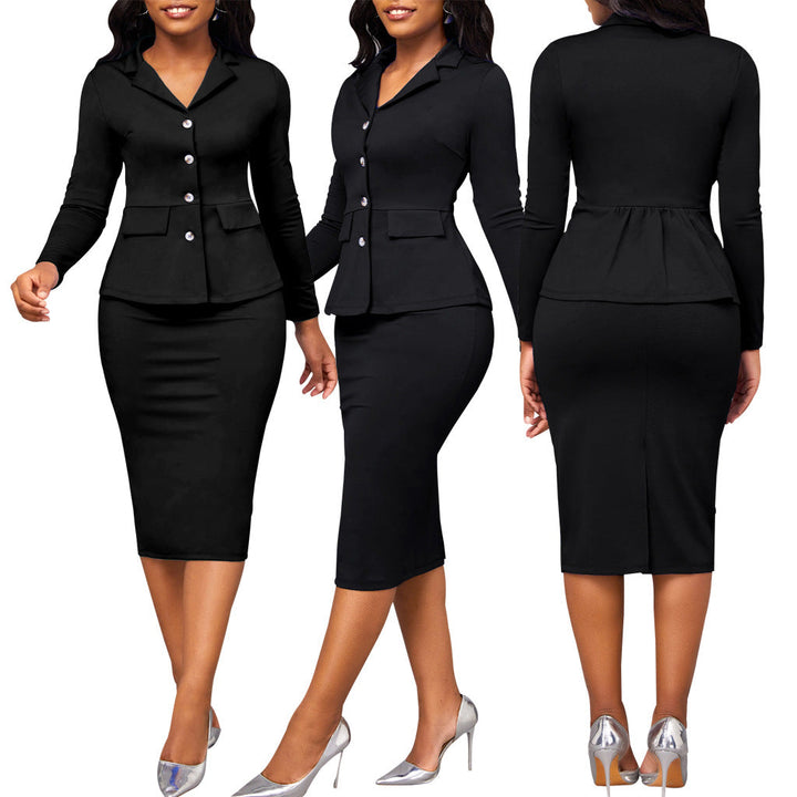Chic Two-Piece Ladies Suit - Elena-White-S-Nora Luxe