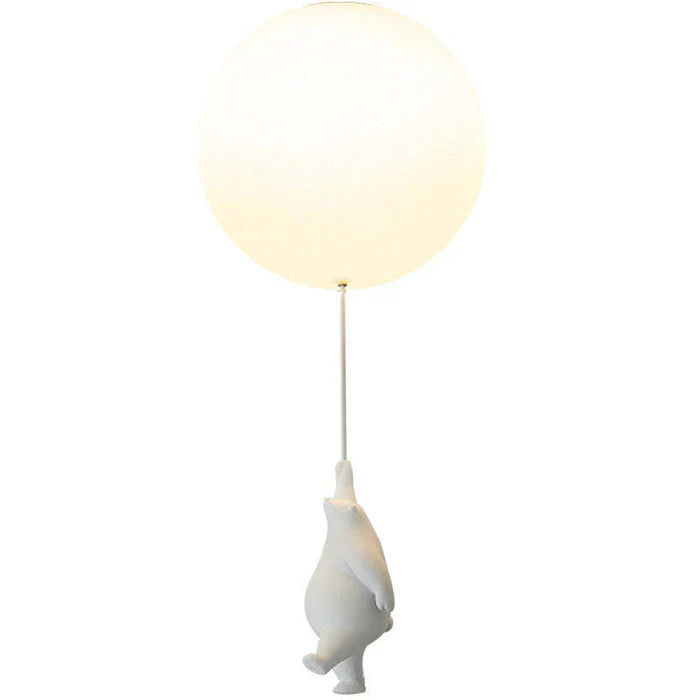 Children's Ceiling Lamp with Bear and Balloon - CloudBear-Warm White-5.91 in-A-Nora Luxe
