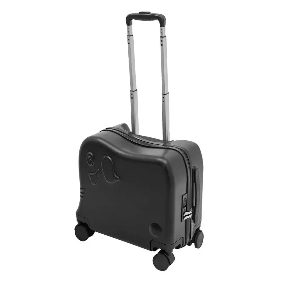 Child's suitcase cartoon elephant – Napoli-Black-Nora Luxe