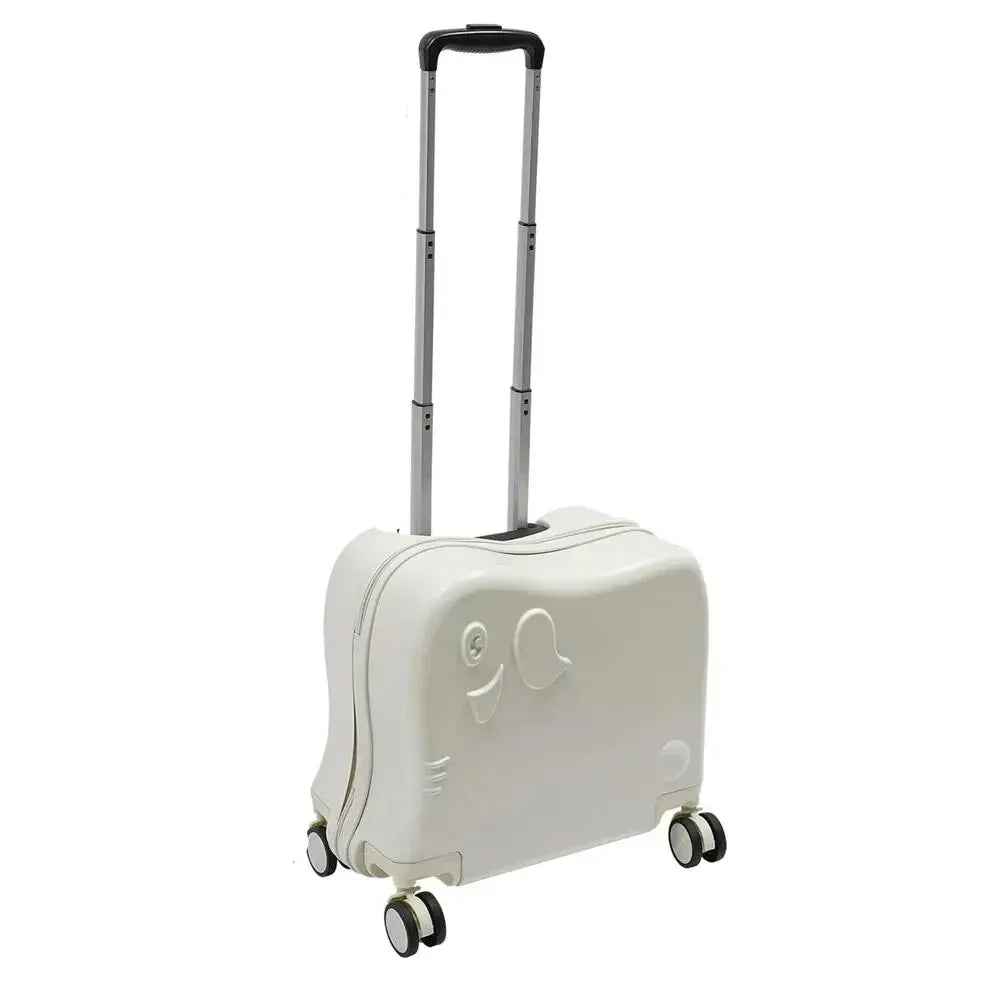 Child's suitcase cartoon elephant – Napoli-White-Nora Luxe