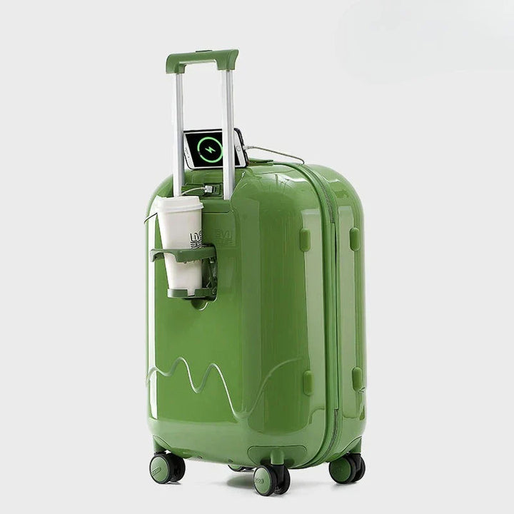 Child's suitcase with safety lock – Sevilla-Green-S (52 L)-Nora Luxe
