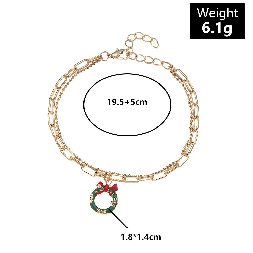 Christmas Charm Bracelet | Festive and Fun Design-SNOWFLAKE-Nora Luxe
