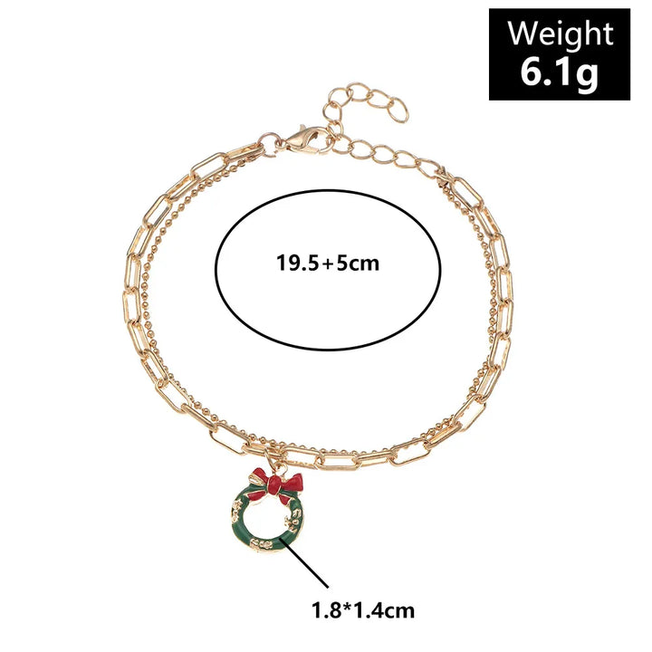 Christmas Charm Bracelet | Festive and Fun Design-SNOWFLAKE-Nora Luxe