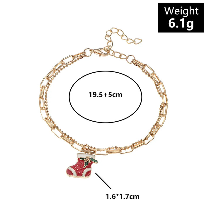 Christmas Charm Bracelet | Festive and Fun Design-SNOWFLAKE-Nora Luxe