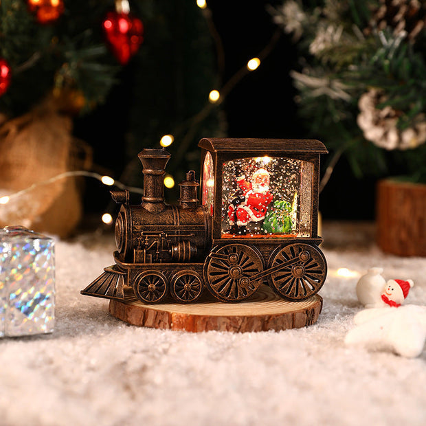 Christmas Music Box Train - JingleTracks-Bronze - Santa Claus-Nora Luxe