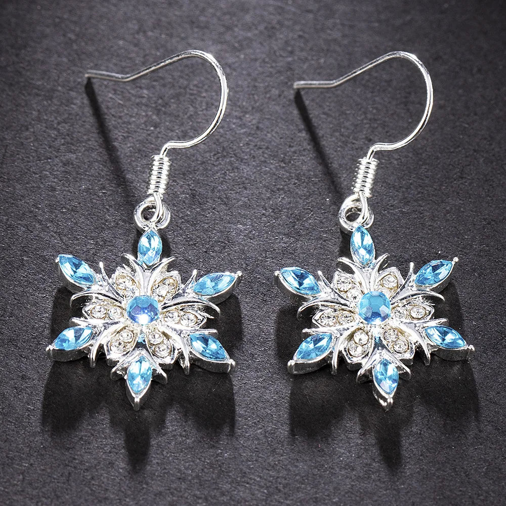 Christmas Snowflake Earrings | Festive Women's Jewellery-Nora Luxe