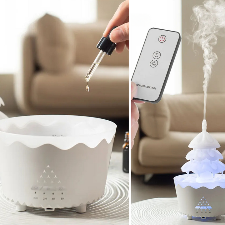 Christmas Tree Aroma Diffuser - AromaEvergreen-Red-Nora Luxe
