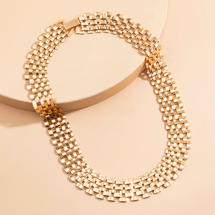 Chunky Statement Necklace | Bold Thick Chain Jewellery-Gold-Nora Luxe