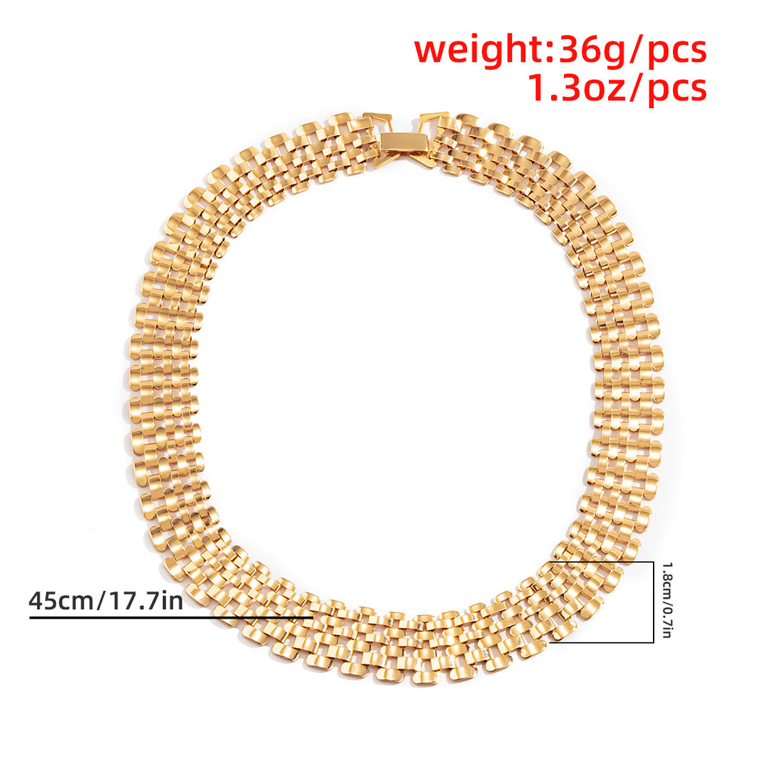 Chunky Statement Necklace | Bold Thick Chain Jewellery-Gold-Nora Luxe