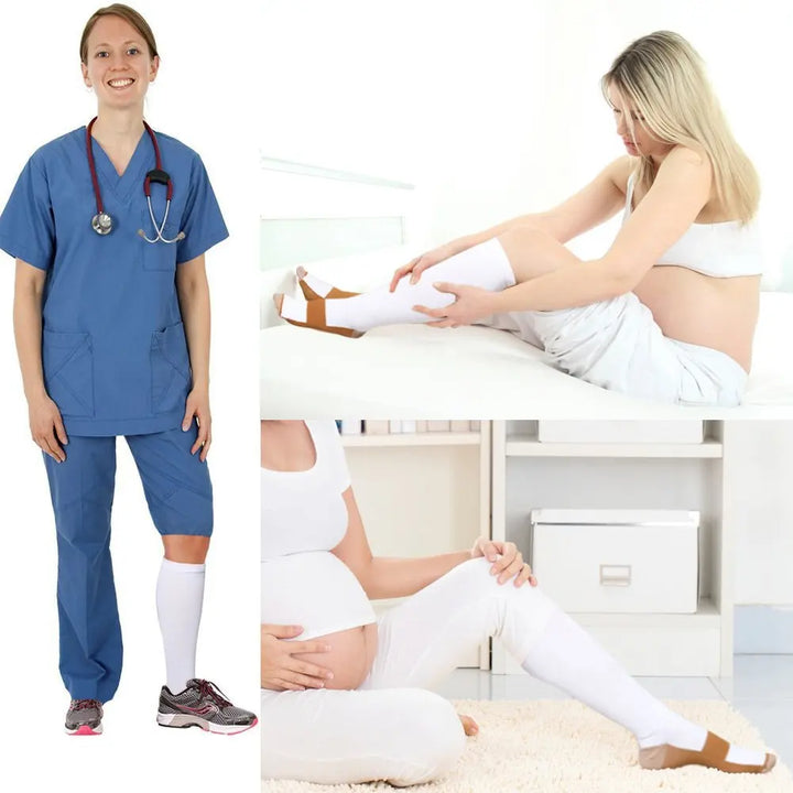 Class 2 Compression Socks - VitalBoost-Black-5-9 (S/M)-Nora Luxe