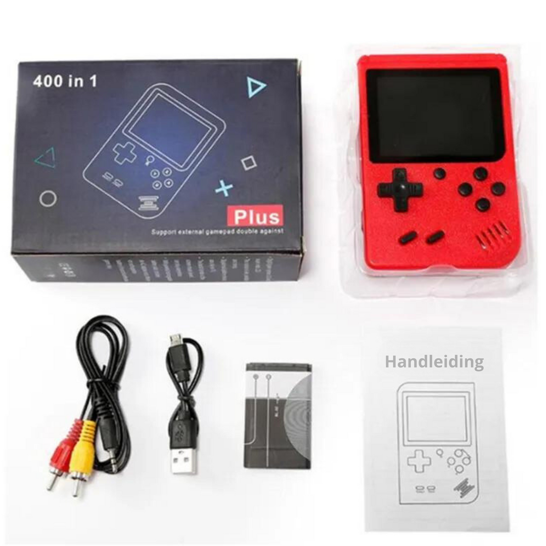 Classic 400-in-1 Retro Console - GameVault-Red-Nora Luxe