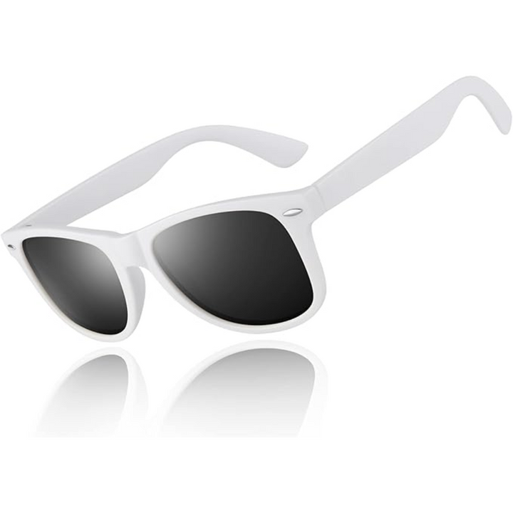 Classic 80's Retro Polarized Sunglasses - Jamie-Matte Frame | Smoke-Colored Lens-Nora Luxe