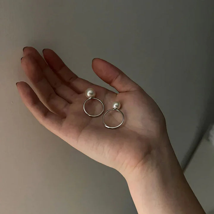 Classic Adjustable Pearl Ring - Sofia-White-Nora Luxe