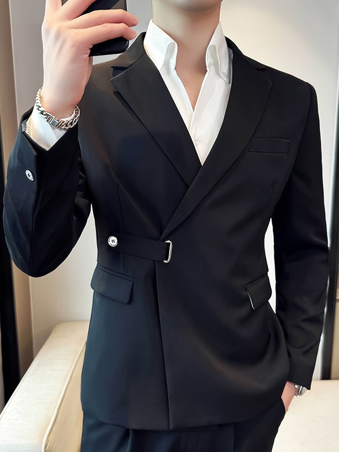 Classic Black Men's Blazer - Lars-S-Nora Luxe