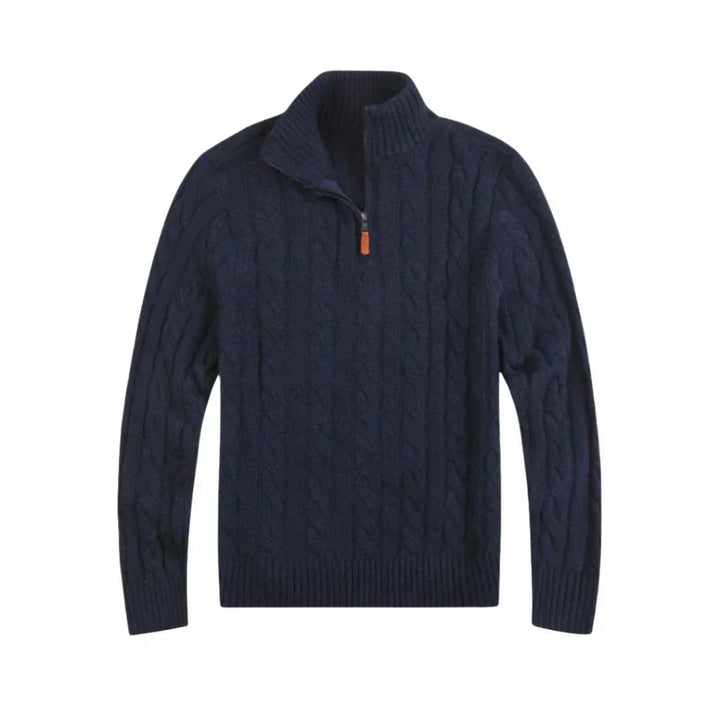 Classic Cable Sweater for Men - Henry-Sea-S-Nora Luxe