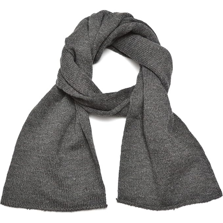 Classic Double Layer Knit Winter Scarf for Men - Xander-Marine Blue-Nora Luxe