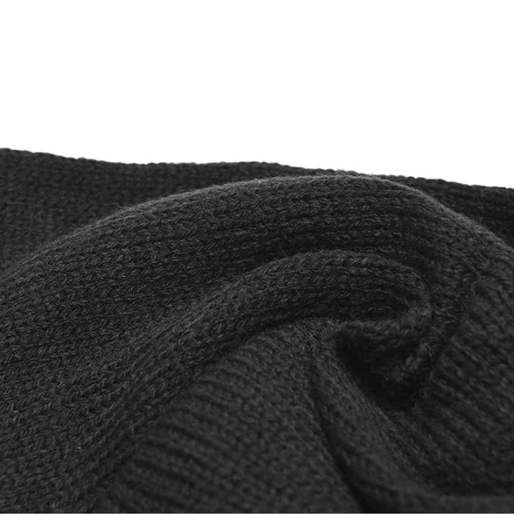 Classic Double Layer Knit Winter Scarf for Men - Xander-Marine Blue-Nora Luxe