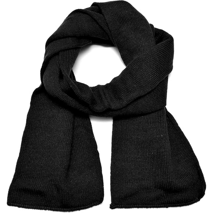 Classic Double Layer Knit Winter Scarf for Men - Xander-Marine Blue-Nora Luxe