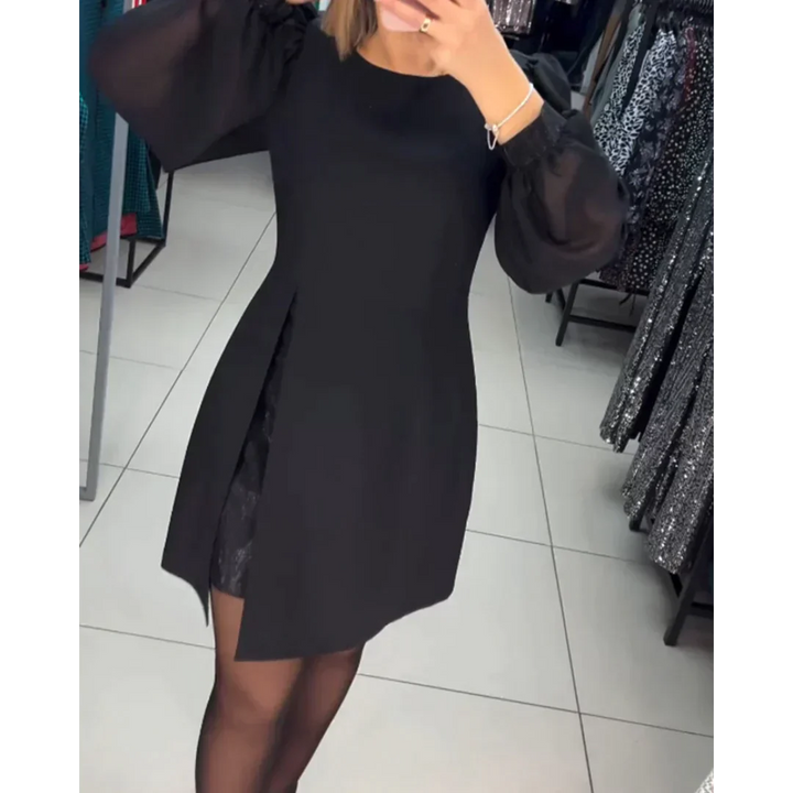 Classic Dress with Long Sleeves - Isabelle-S-Nora Luxe