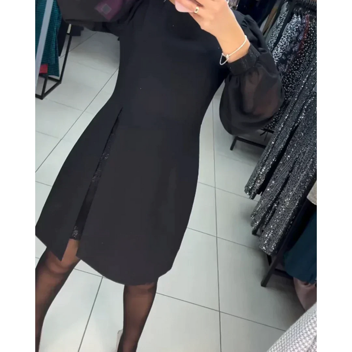 Classic Dress with Long Sleeves - Isabelle-S-Nora Luxe