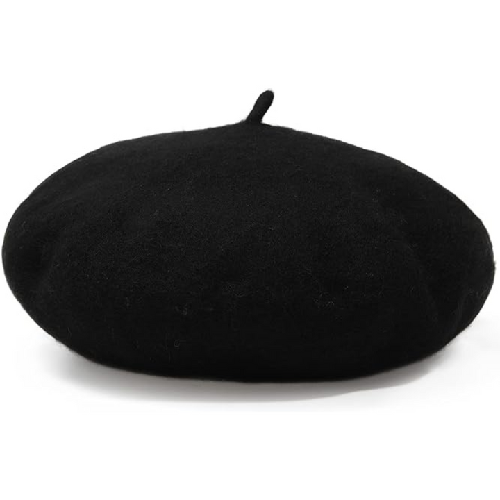 Classic French Wool Beret – Evelyne-Dark Green-Nora Luxe