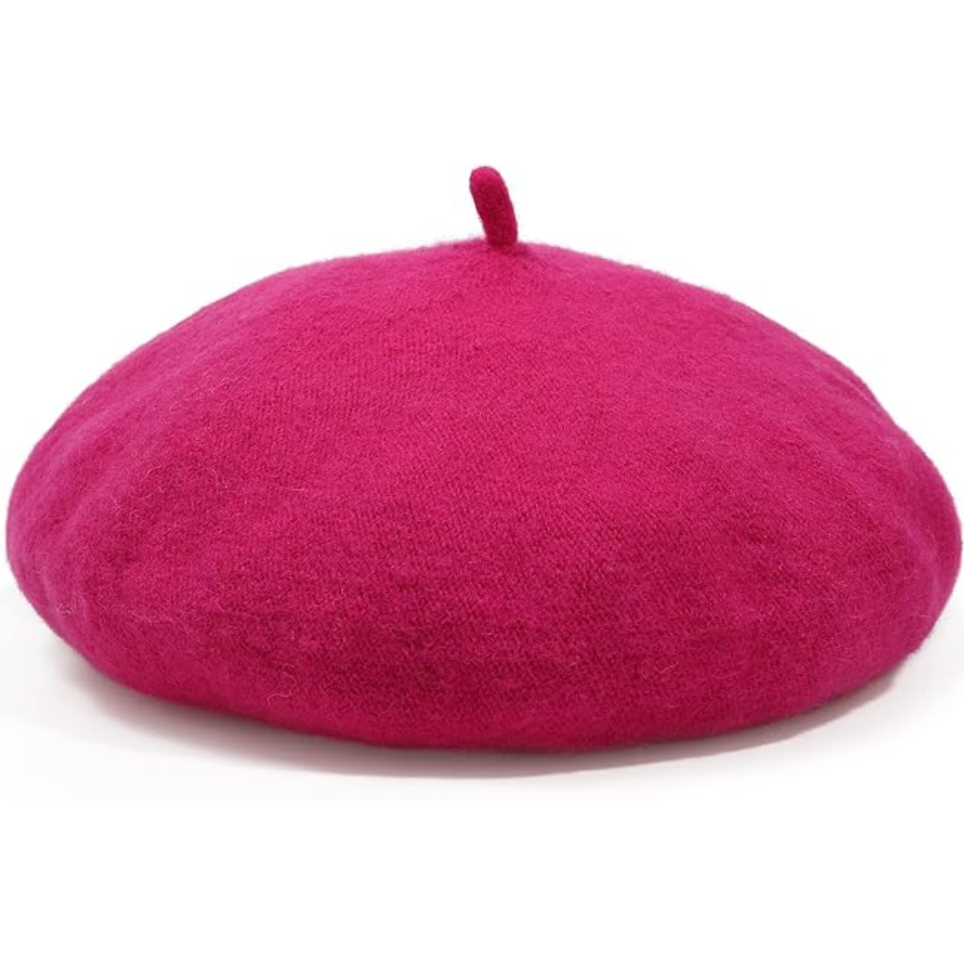 Classic French Wool Beret – Evelyne-Dark Green-Nora Luxe