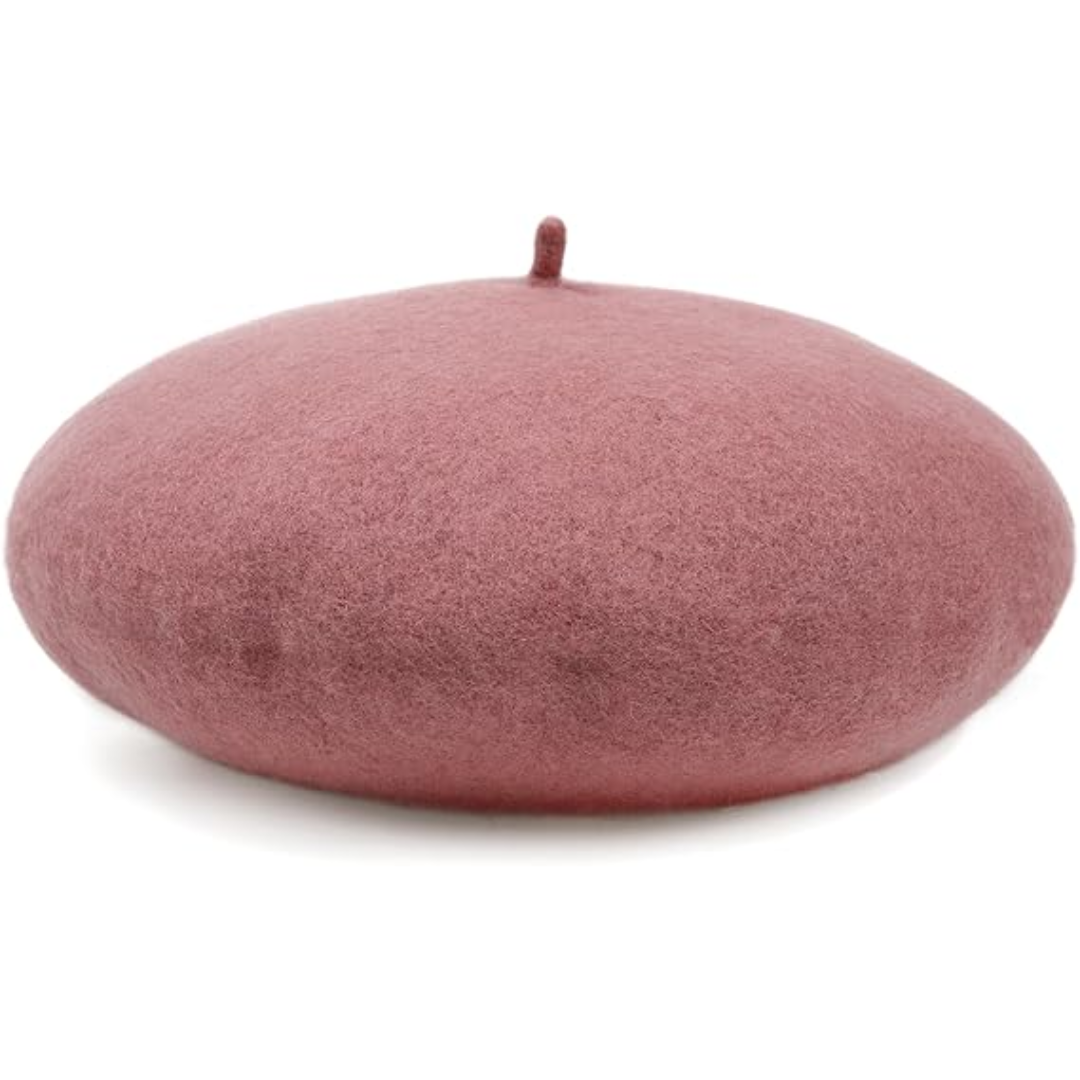 Classic French Wool Beret – Evelyne-Dark Green-Nora Luxe