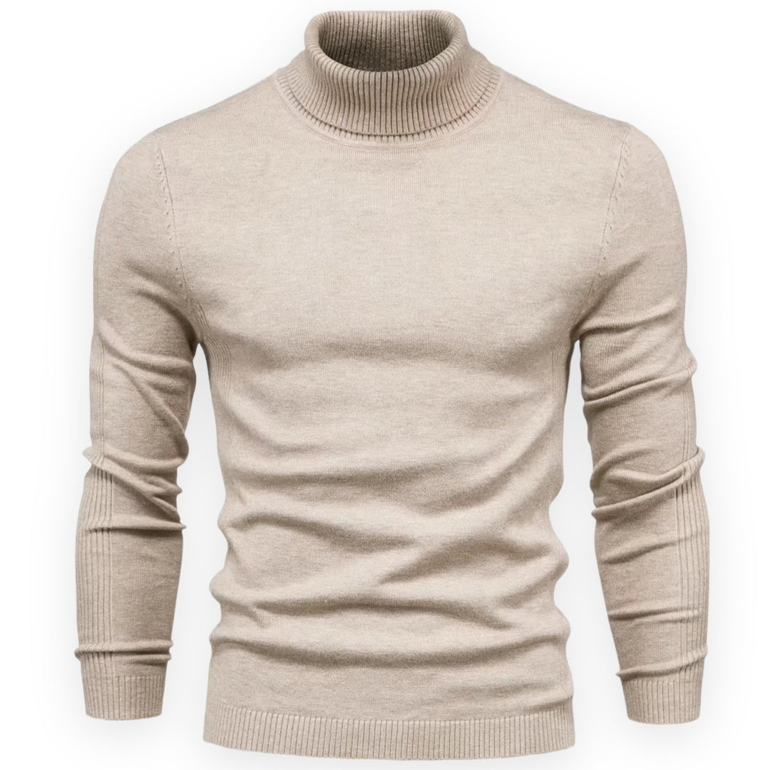 Classic Knitted Men's Sweater - Valen-Black-S-Nora Luxe