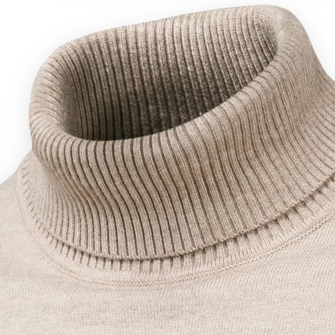 Classic Knitted Men's Sweater - Valen-Black-S-Nora Luxe