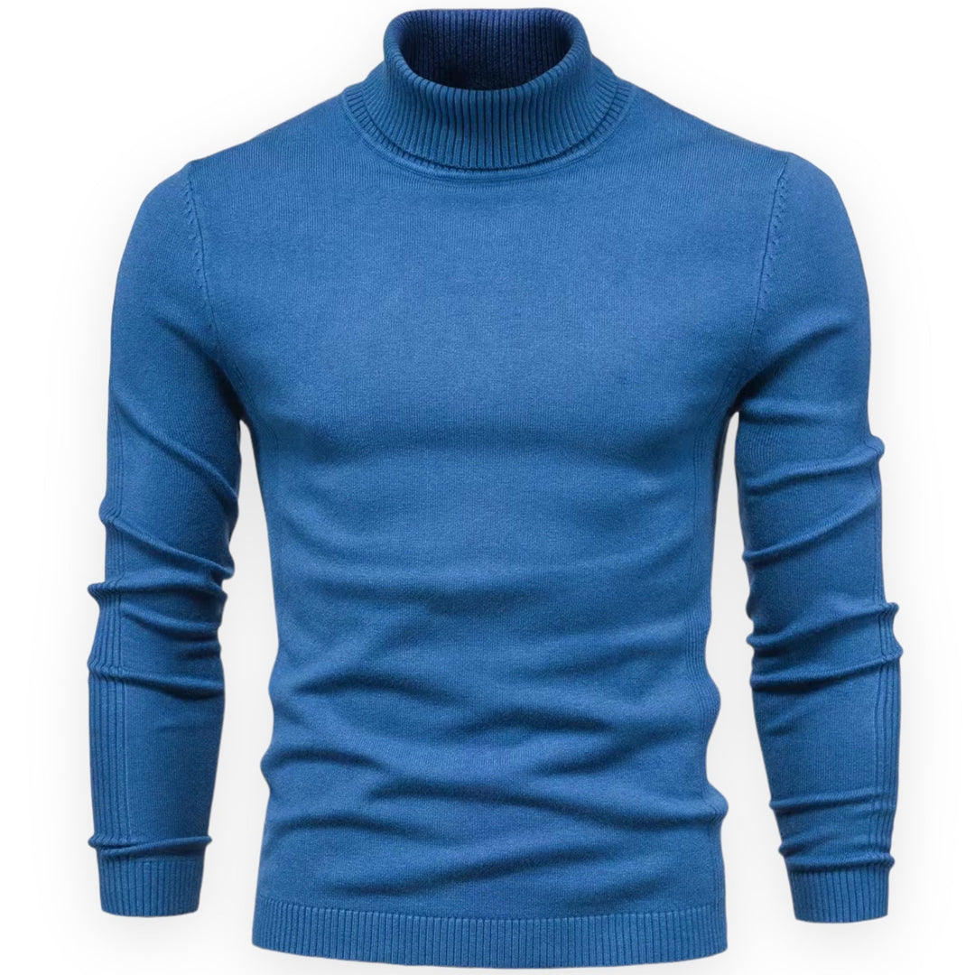 Classic Knitted Men's Sweater - Valen-Black-S-Nora Luxe